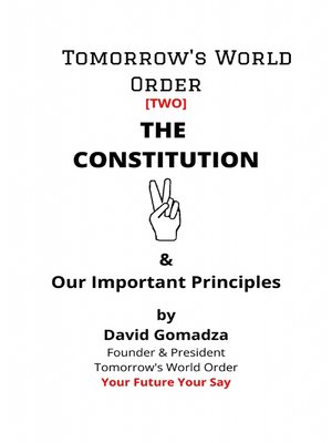 cover image of Tomorrow's World Order THE CONSTITUTION